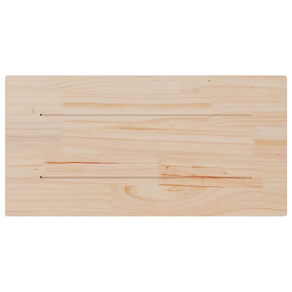 Tischplatte 80x40x2,5 cm Massivholz Kiefer Rechteckig