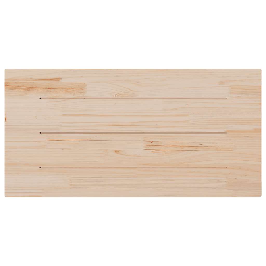 Tischplatte 100x50x2,5 cm Massivholz Kiefer Rechteckig