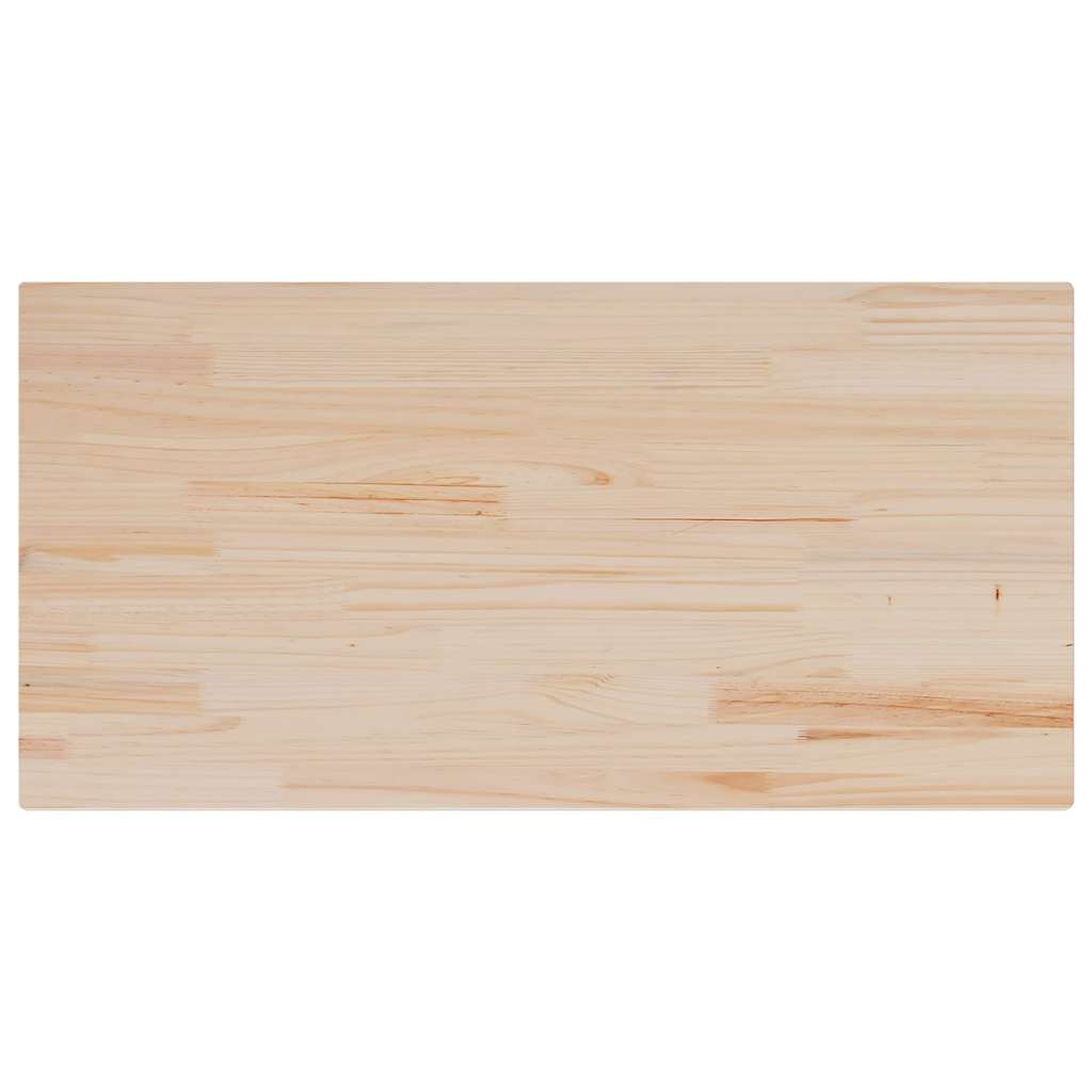 Tischplatte 110x55x2,5 cm Massivholz Kiefer Rechteckig