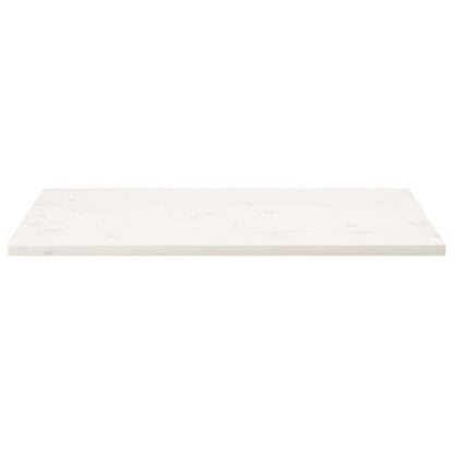 Tischplatte Weiß 100x60x2,5 cm Massivholz Kiefer Rechteckig