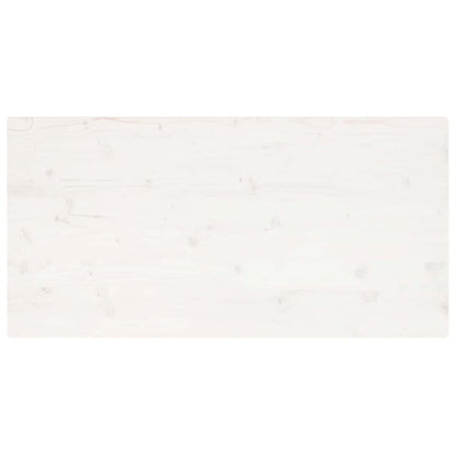 Tischplatte Weiß 100x60x2,5 cm Massivholz Kiefer Rechteckig