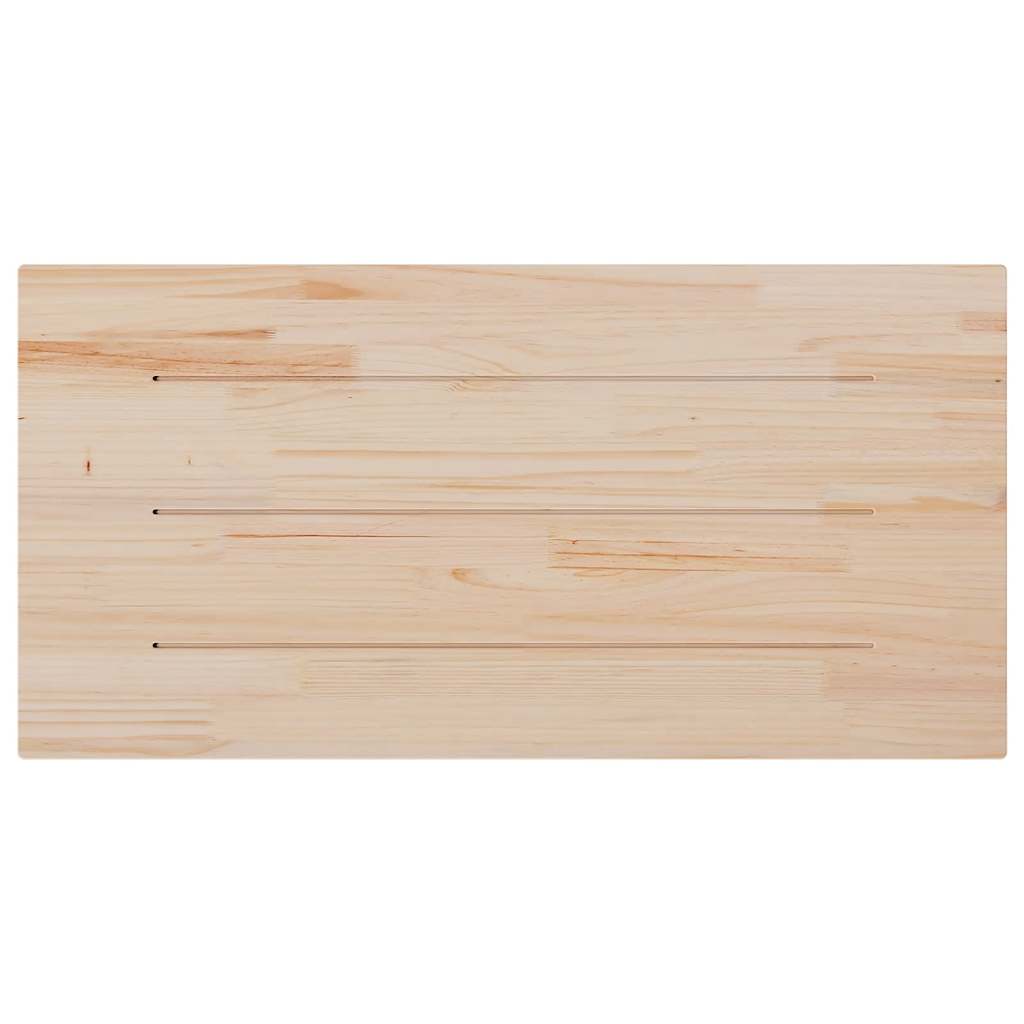 Tischplatte 110x60x2,5 cm Massivholz Kiefer Rechteckig