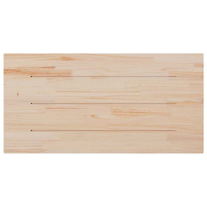Tischplatte 110x60x2,5 cm Massivholz Kiefer Rechteckig