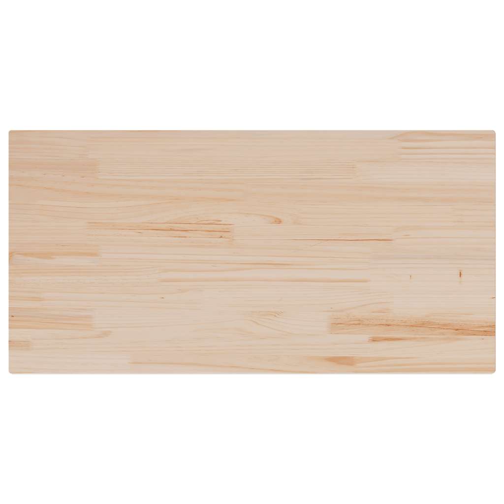 Tischplatte 110x60x2,5 cm Massivholz Kiefer Rechteckig