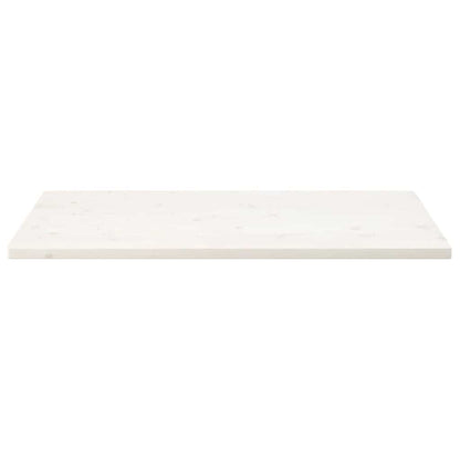 Tischplatte Weiß 110x60x2,5 cm Massivholz Kiefer Rechteckig