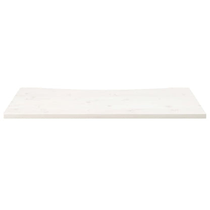 Schreibtischplatte Weiß 100x60x2,5 cm Massivholz Kiefer