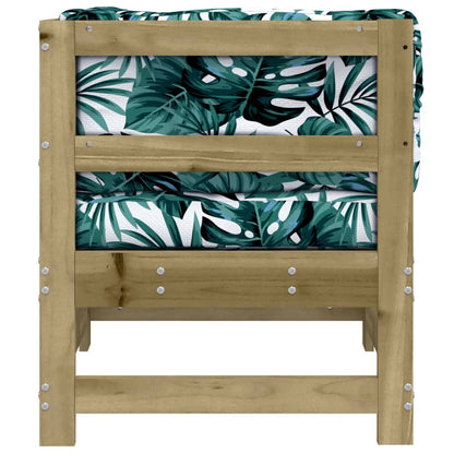 Ecksofa mit Kissen Kiefernholz Imprägniert