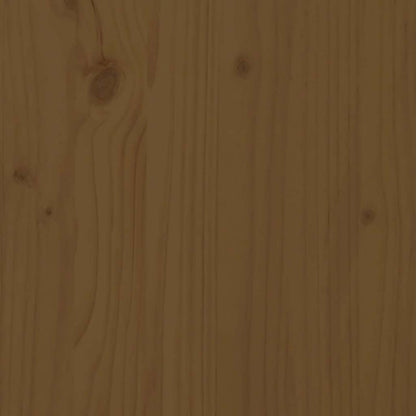3-tlg. Garten-Lounge-Set mit Kissen Honigbraun Massivholz
