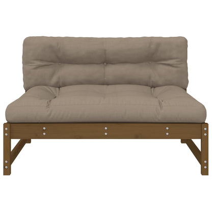 Mittelsofa Honigbraun 120x80 cm Massivholz Kiefer