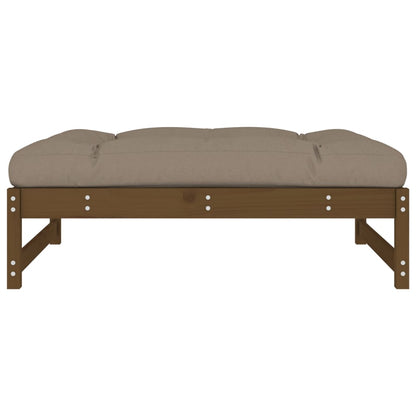 Gartenhocker Honigbraun 120x80 cm Massivholz Kiefer