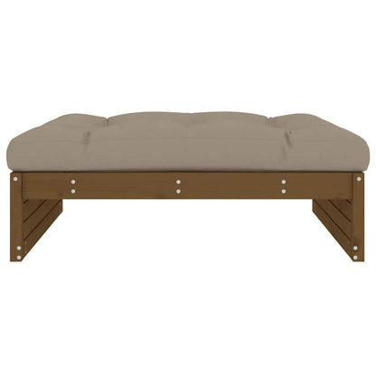 Gartenhocker Honigbraun 120x80 cm Massivholz Kiefer