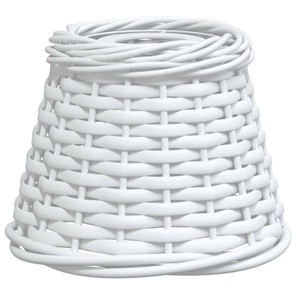Lampenschirm Weiß Ø15x12 cm Korbweide