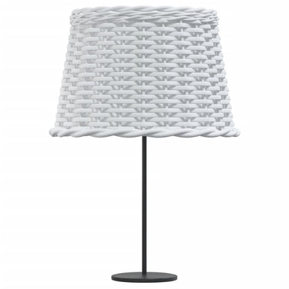 Lampenschirm Weiß Ø40x26 cm Korbweide