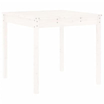 5-tlg. Garten-Essgruppe Weiß Massivholz Kiefer