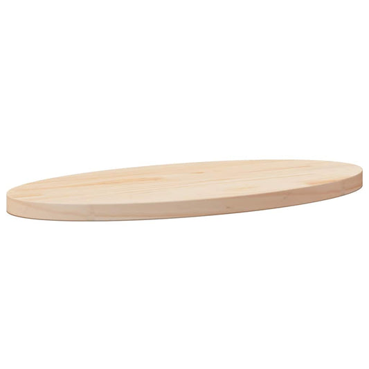 Tischplatte 60x30x2,5 cm Massivholz Kiefer Oval