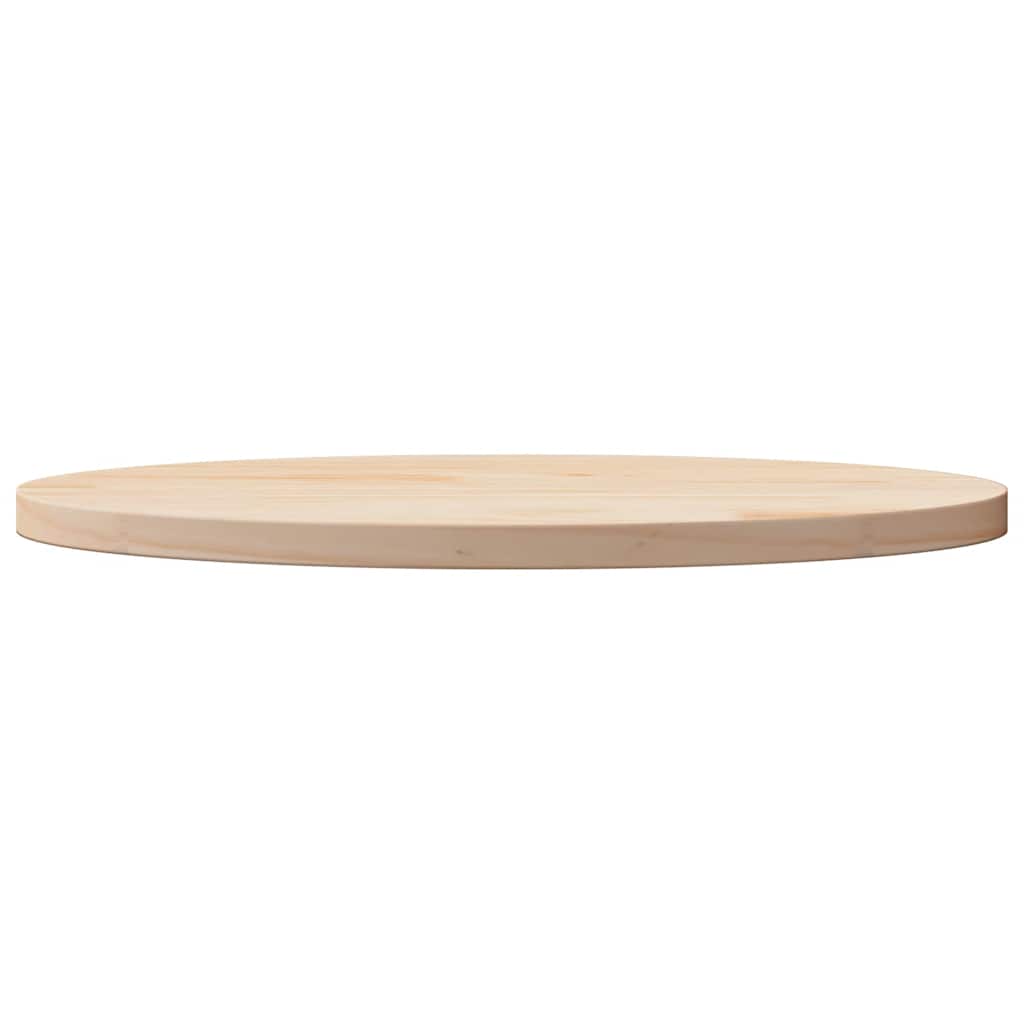 Tischplatte 60x30x2,5 cm Massivholz Kiefer Oval