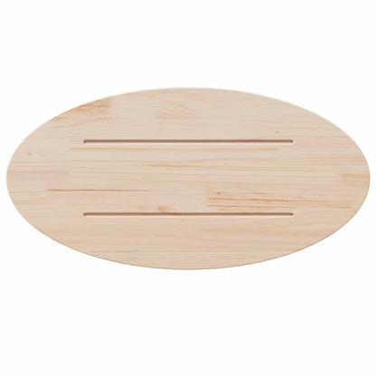 Tischplatte 60x30x2,5 cm Massivholz Kiefer Oval