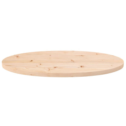 Tischplatte 80x40x2,5 cm Massivholz Kiefer Oval