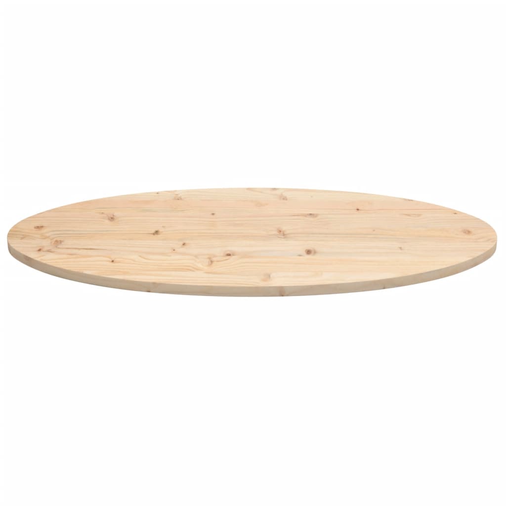 Tischplatte 110x55x2,5 cm Massivholz Kiefer Oval