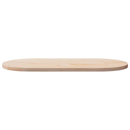 Tischplatte 110x55x2,5 cm Massivholz Kiefer Oval