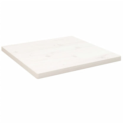 Tischplatte Weiß 40x40x2,5 cm Massivholz Kiefer Quadratisch