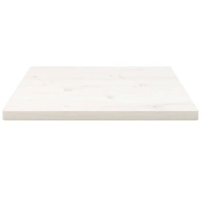 Tischplatte Weiß 40x40x2,5 cm Massivholz Kiefer Quadratisch