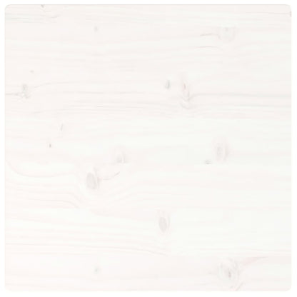 Tischplatte Weiß 40x40x2,5 cm Massivholz Kiefer Quadratisch