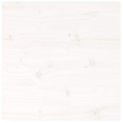 Tischplatte Weiß 50x50x2,5 cm Massivholz Kiefer Quadratisch