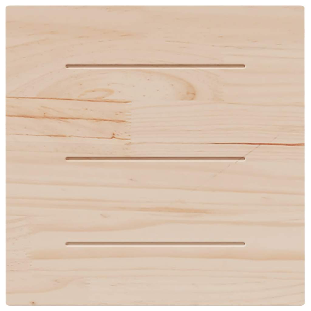 Tischplatte 60x60x2,5 cm Massivholz Kiefer Quadratisch