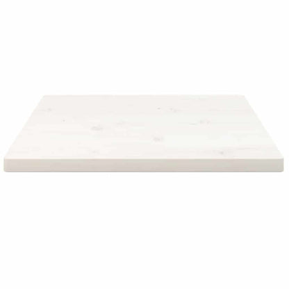 Tischplatte Weiß 60x60x2,5 cm Massivholz Kiefer Quadratisch