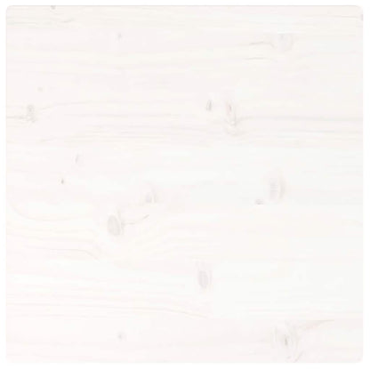 Tischplatte Weiß 60x60x2,5 cm Massivholz Kiefer Quadratisch