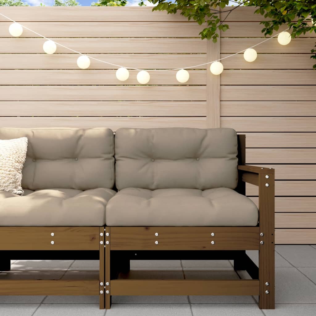 Ecksofa Honigbraun Massivholz Kiefer