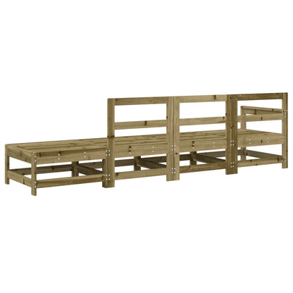 4-tlg. Garten-Lounge-Set Kiefernholz Imprägniert