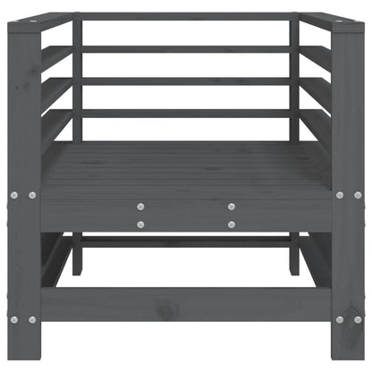 Gartenstühle 2 Stk. Grau Massivholz Kiefer