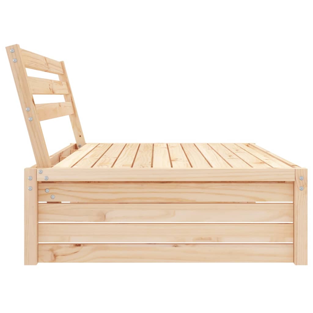 Garten-Mittelsofa 120x80 cm Massivholz Kiefer