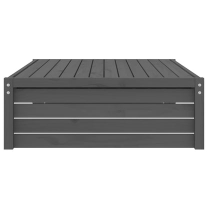 Gartenhocker Grau 120x80 cm Massivholz Kiefer