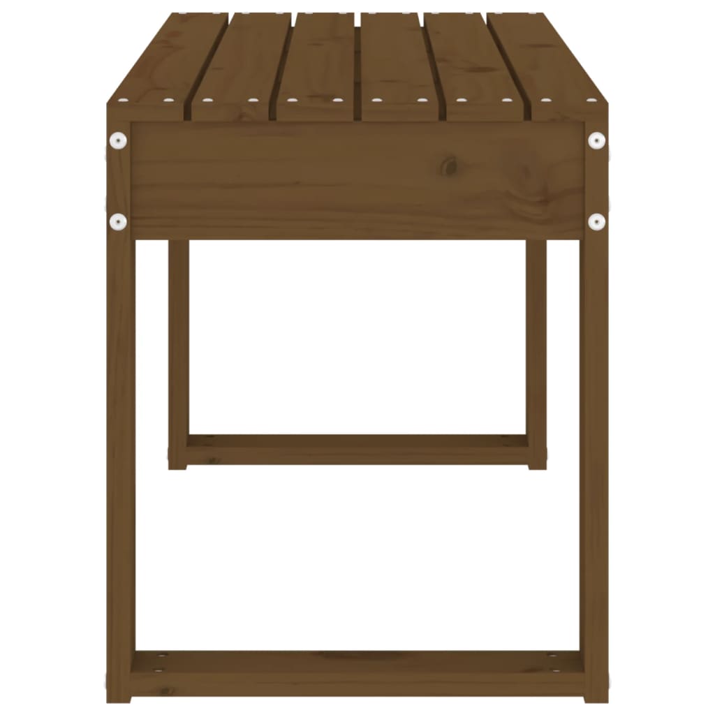 Gartenbank Honigbraun 80x38x45 cm Massivholz Kiefer