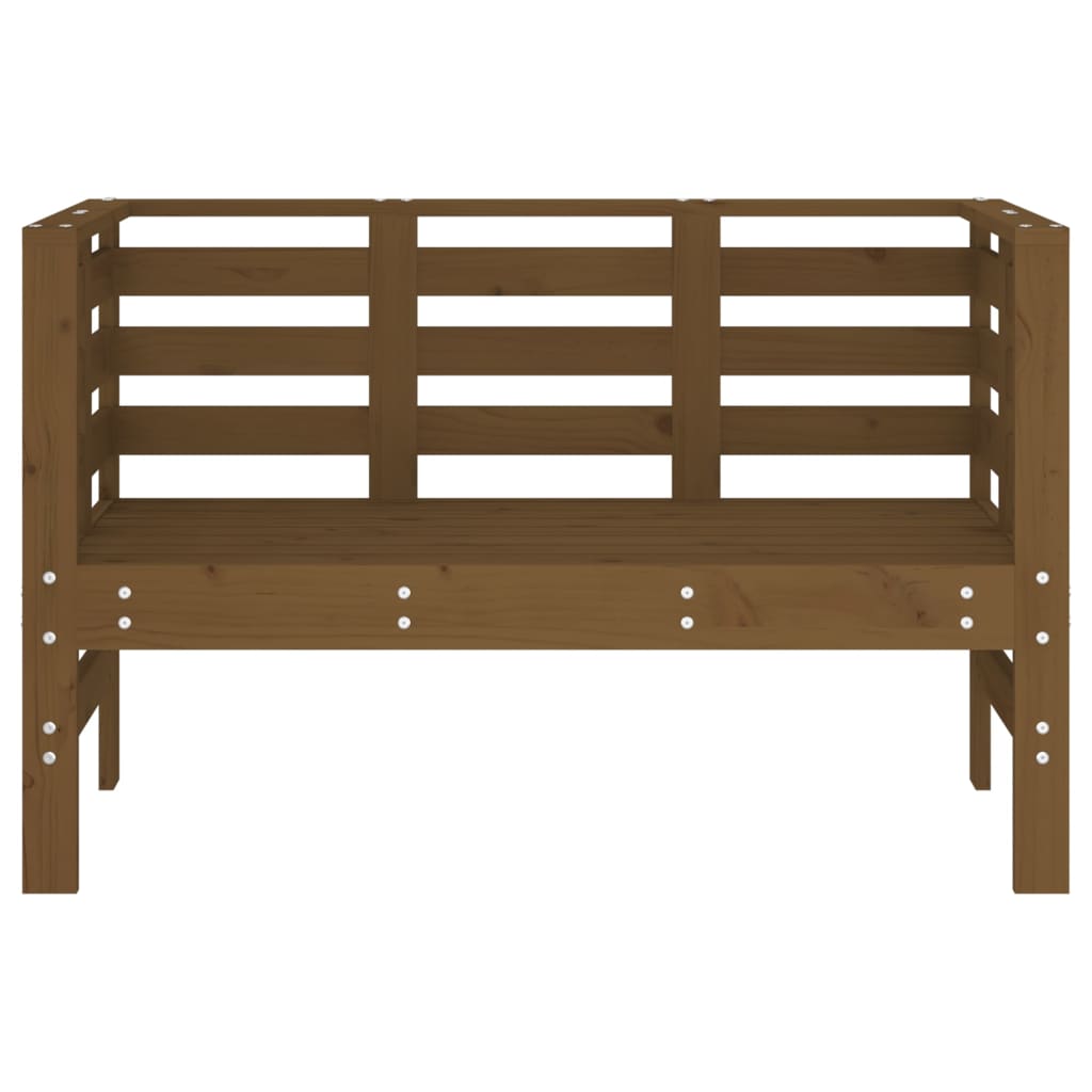 Gartenbank Honigbraun 111,5x53x71 cm Massivholz Kiefer