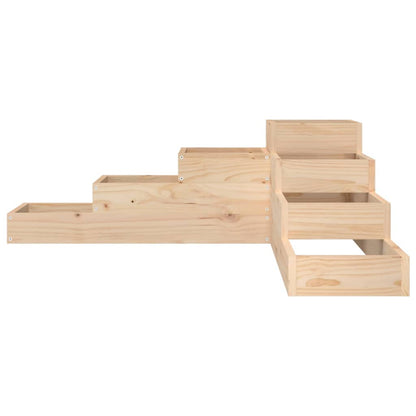 Garten-Pflanzgefäß 4-stufig 106x104,5x36 cm Massivholz Kiefer