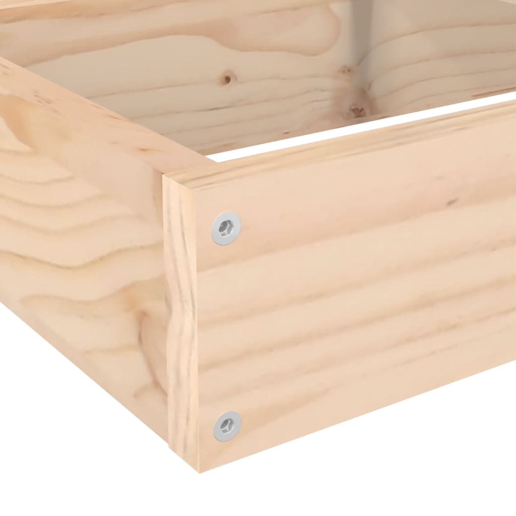 Garten-Pflanzgefäß 4-stufig 106x104,5x36 cm Massivholz Kiefer