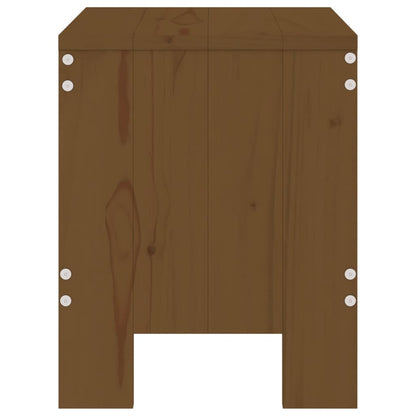Gartenhocker 2 Stk. Honigbraun 40x36x45 cm Massivholz Kiefer