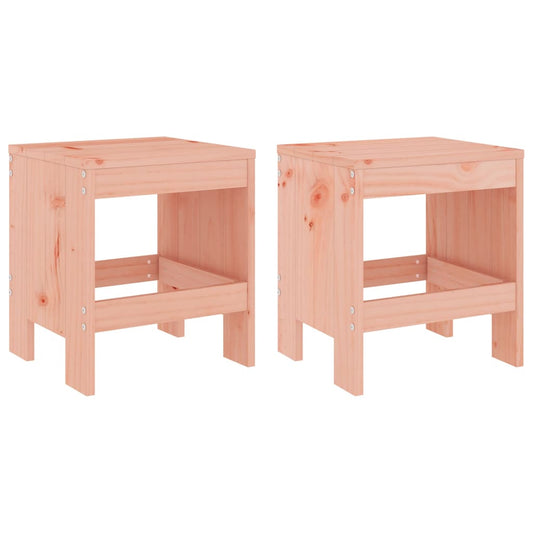 Gartenhocker 2 Stk. 40x36x45 cm Massivholz Douglasie