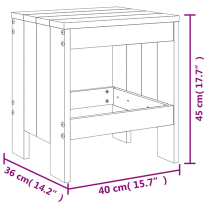 Gartenhocker 2 Stk. 40x36x45 cm Massivholz Douglasie