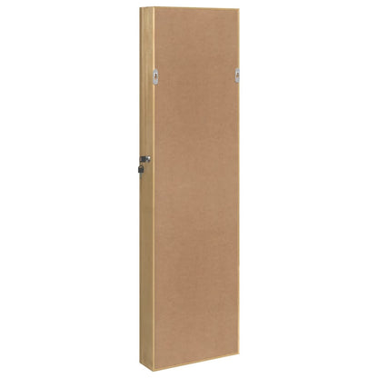 Schmuckschrank mit Spiegel Wandmontage 30x8,5x106 cm