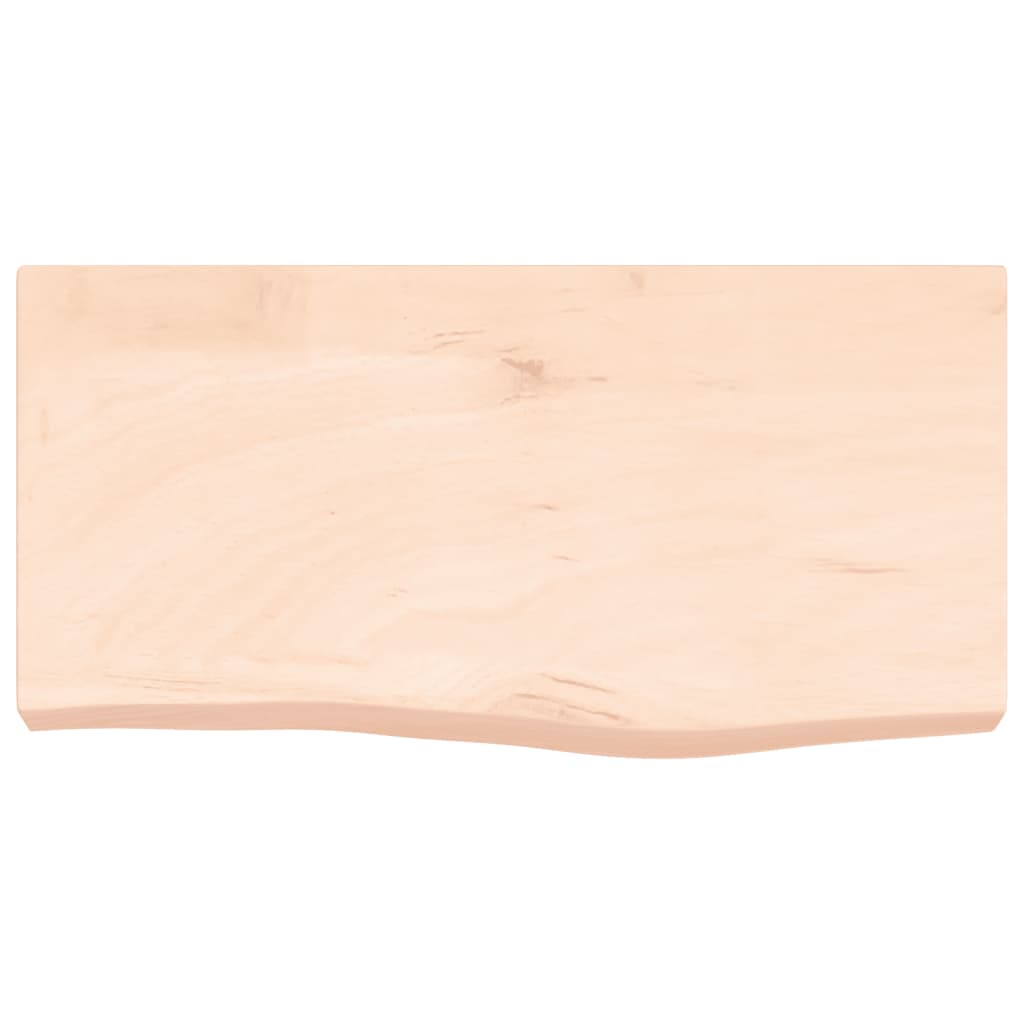 Wandregal 60x30x(2-6) cm Massivholz Eiche Unbehandelt