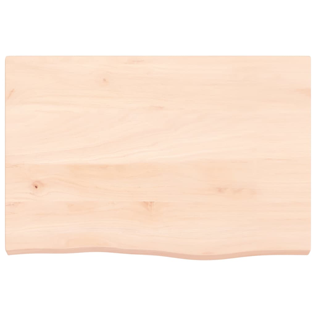 Væghylde 60x40x(2-4) cm massiv eg ubehandlet