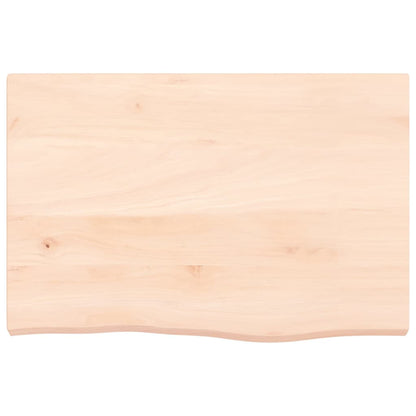 Væghylde 60x40x(2-4) cm massiv eg ubehandlet