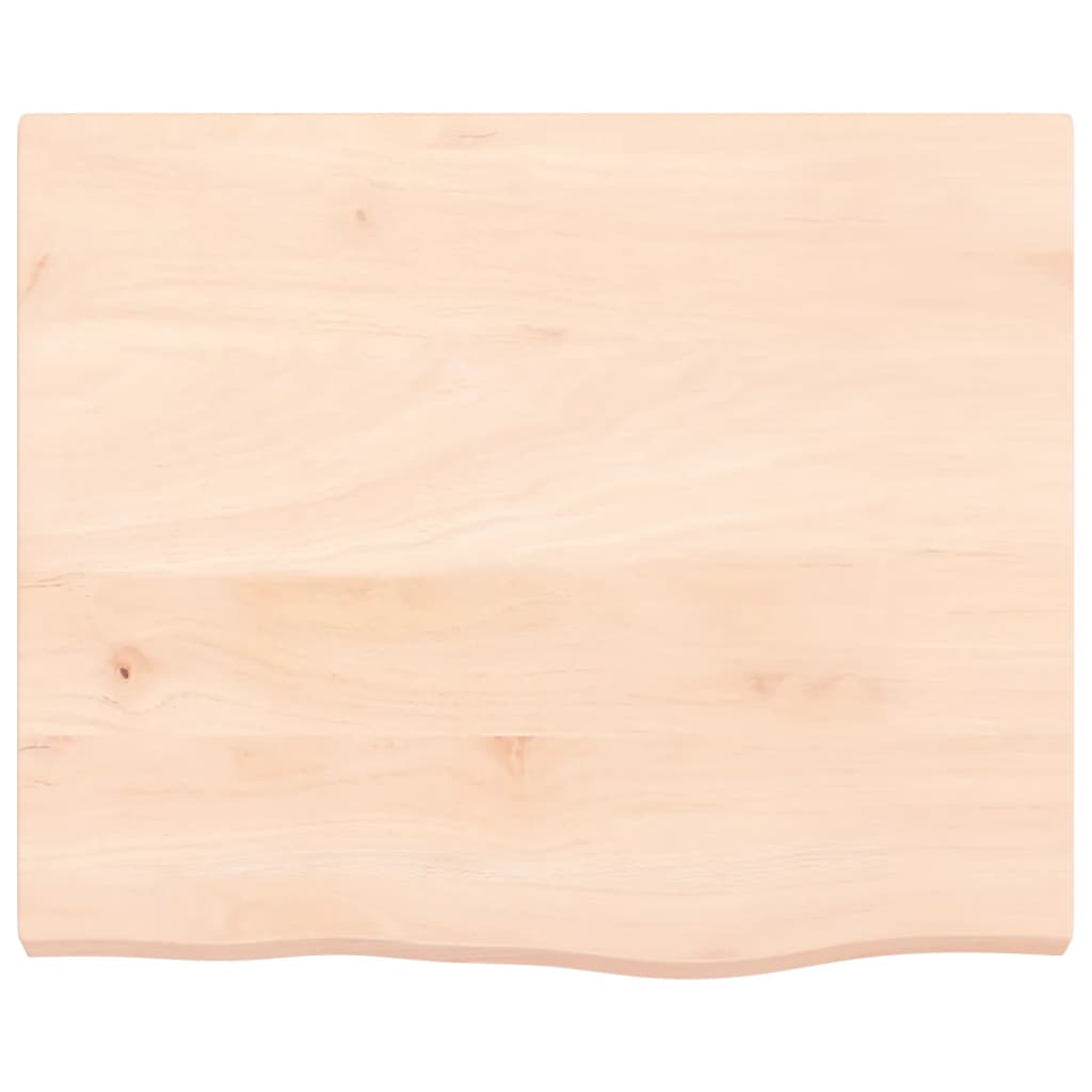 Væghylde 60x50x(2-4) cm massiv eg ubehandlet