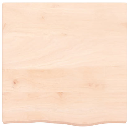 Wandregal 60x60x(2-6) cm Massivholz Eiche Unbehandelt