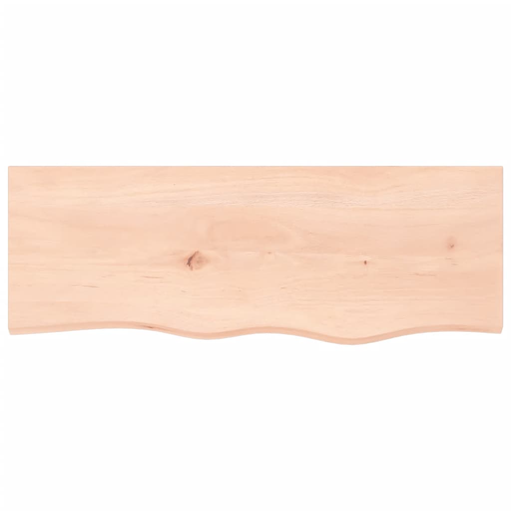 Væghylde 80x30x2 cm massiv eg ubehandlet